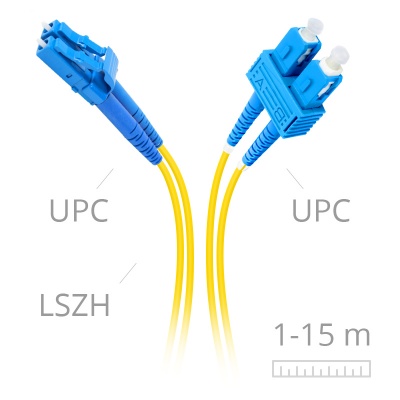 LaserCords LC/upc-SC/upc SM Duplex 2mm Patch cord
