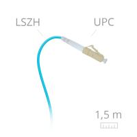 LC MM (OM3 50/125) 0,9mm LSZH Fiber Optic Pigtail -- 1,5m