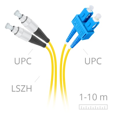 LaserCords FC/upc-SC/upc SM Duplex 2mm Patch cord