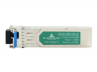 SFP singlefiber optical transceiver LC GR-S1-W3110L-D