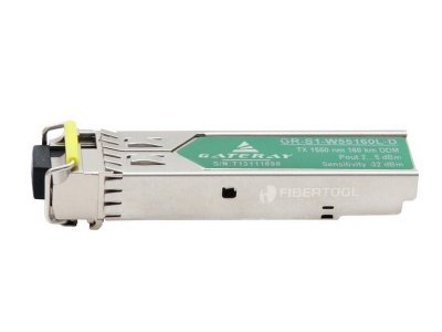 SFP singlefiber optical transceiver LC GR-S1-W55160L-D
