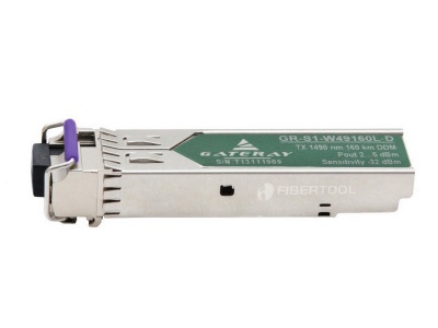 SFP singlefiber optical transceiver LC GR-S1-W49160L-D