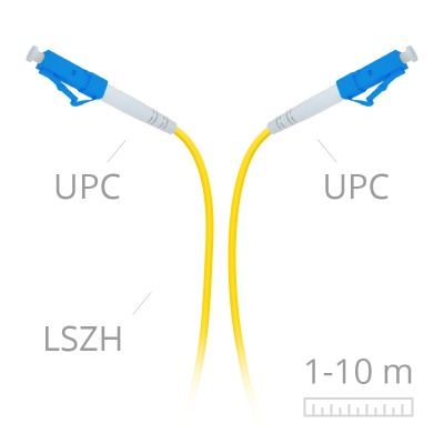 LaserCords LC/upc-LC/upc SM Simplex 2mm Patch cord